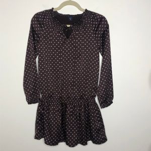 GAPKids Girls Dress Brown & Purple Polka-Dot XL 12